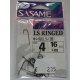 Anzois Sasame LS Ringed nº4 F-893 Black Nickel 16 Pcs
